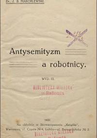 Julian Marchlewski - Antysemityzm a robotnicy (1920)